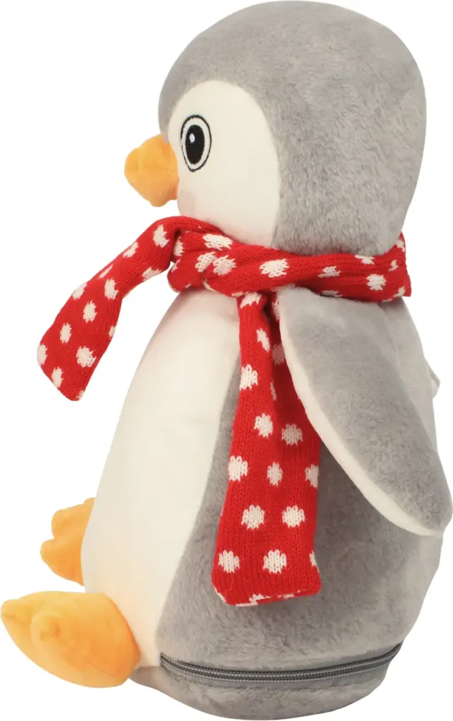 Pinguin met rits, grey / white — productfoto 2