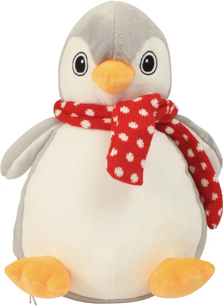 Plüschpinguin MM566 bedruckbar Reißverschluss grau One-size — Produktfoto 3