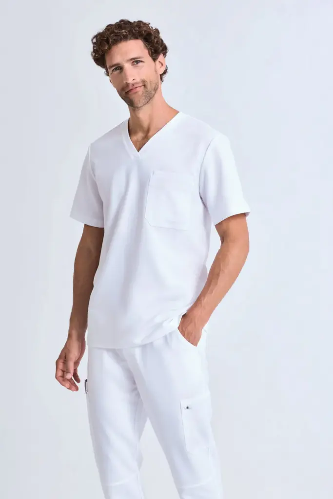 Stretch tuniek met korte mouwen voor heren