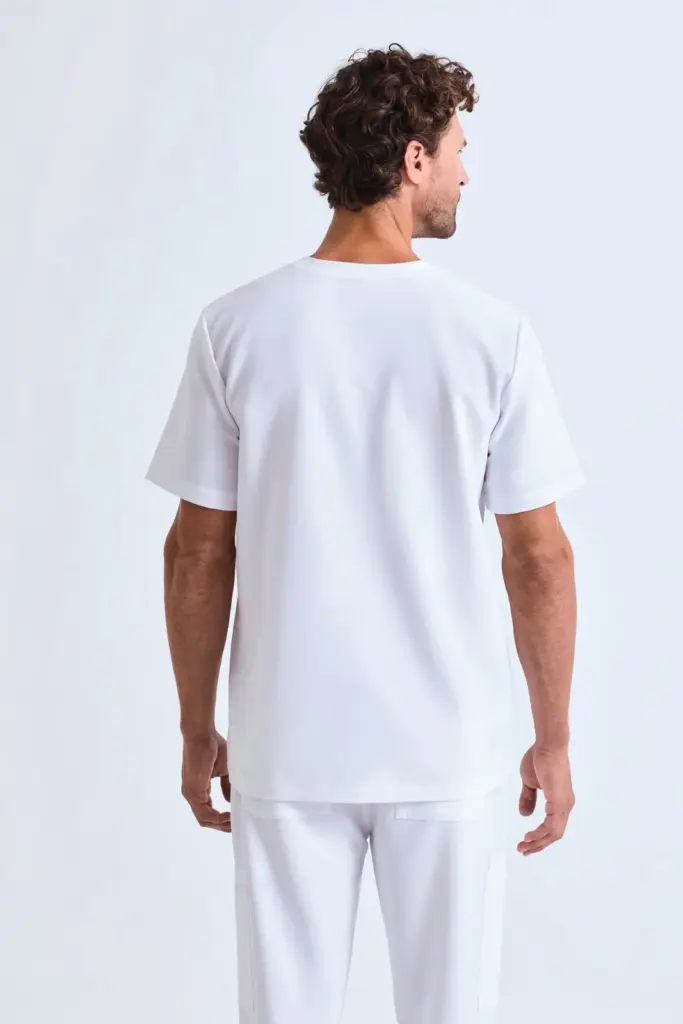 NN200-2_2026 - Hidalgo-werbeartikel Stretch tuniek met korte mouwen voor heren — productfoto 2