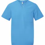 Stretch tuniek met korte mouwen voor heren, ceil blue — productfoto 4