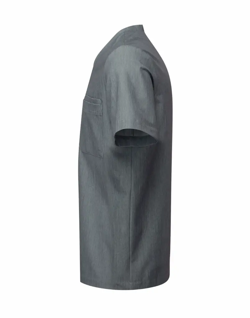 PS_NN200-S_DYNAMOGREY - Hidalgo-werbeartikel Stretch tuniek met korte mouwen voor heren, dynamo grey — productfoto 6