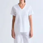 Stretch tuniek met korte mouwen voor dames