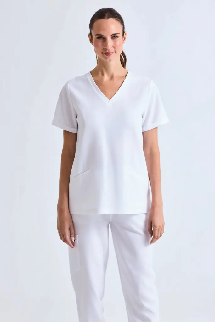 Stretch tuniek met korte mouwen voor dames