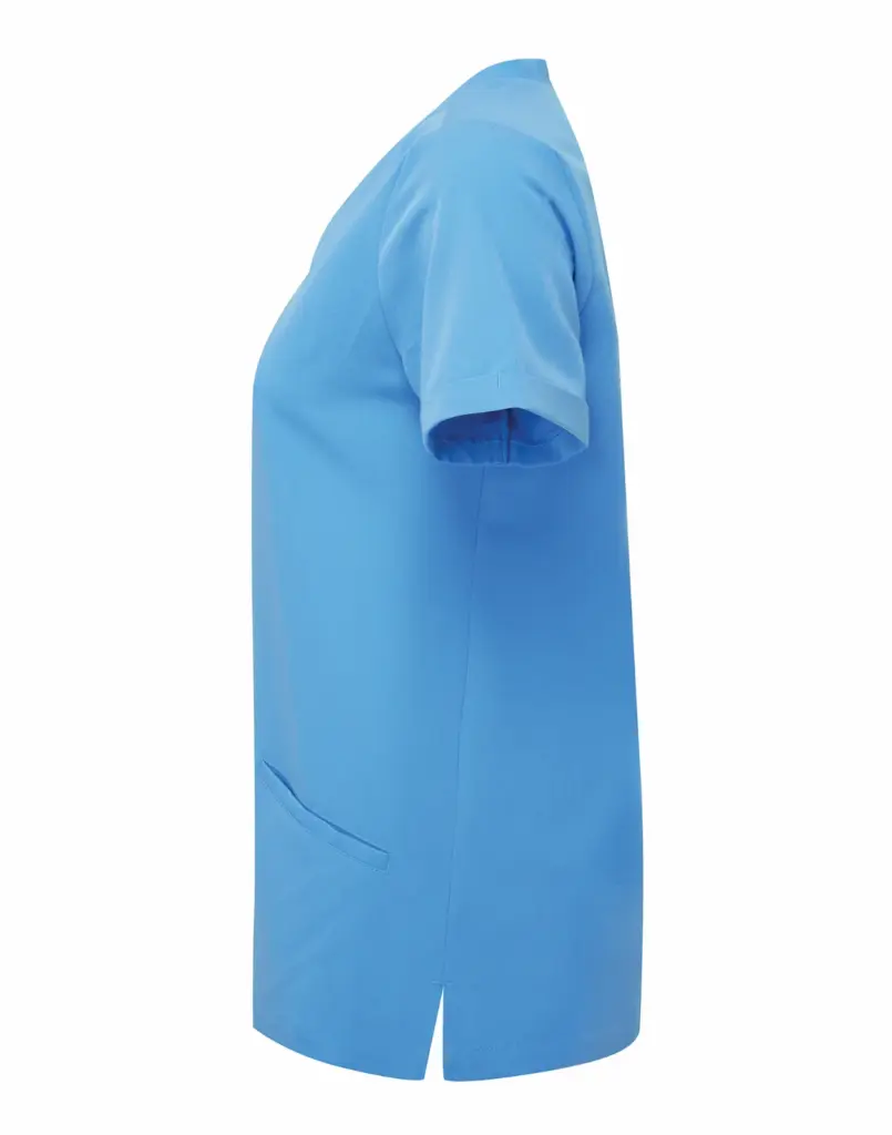 Stretch tuniek met korte mouwen voor dames, ceil blue — productfoto 5