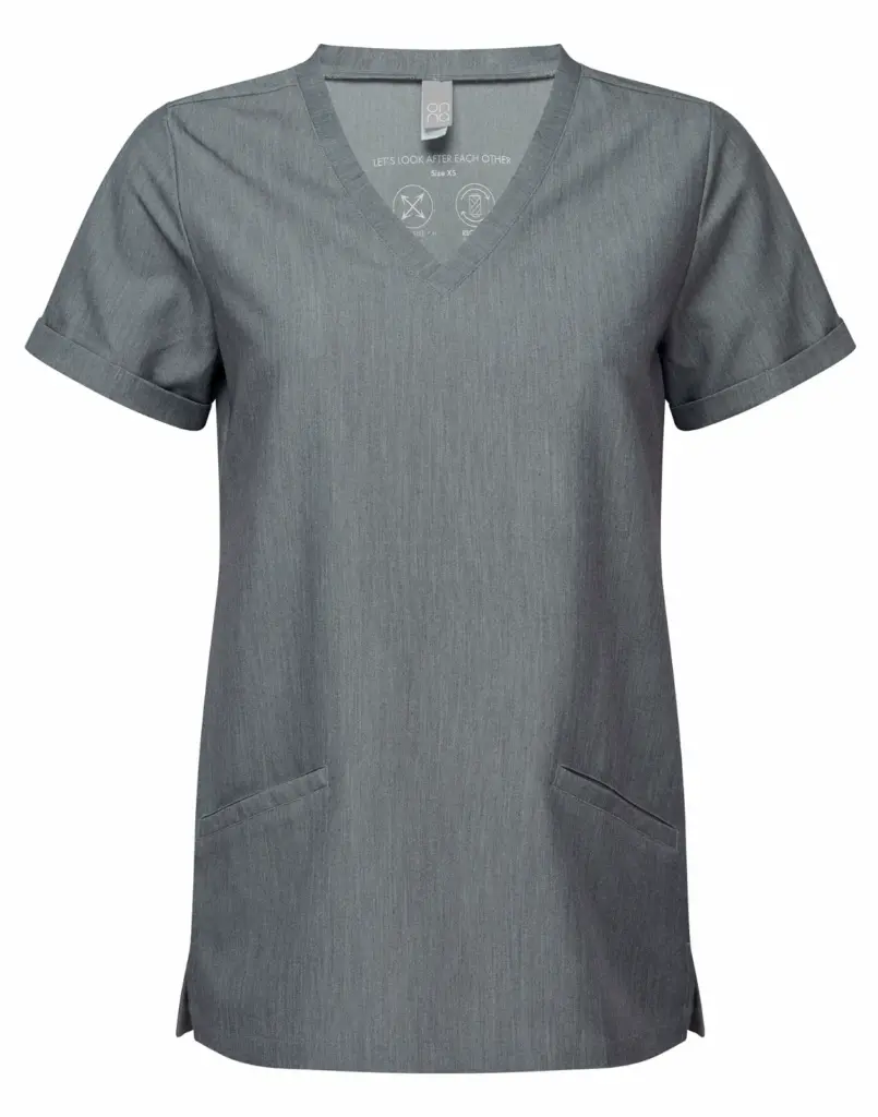 Stretch tuniek met korte mouwen voor dames, dynamo grey — productfoto 7