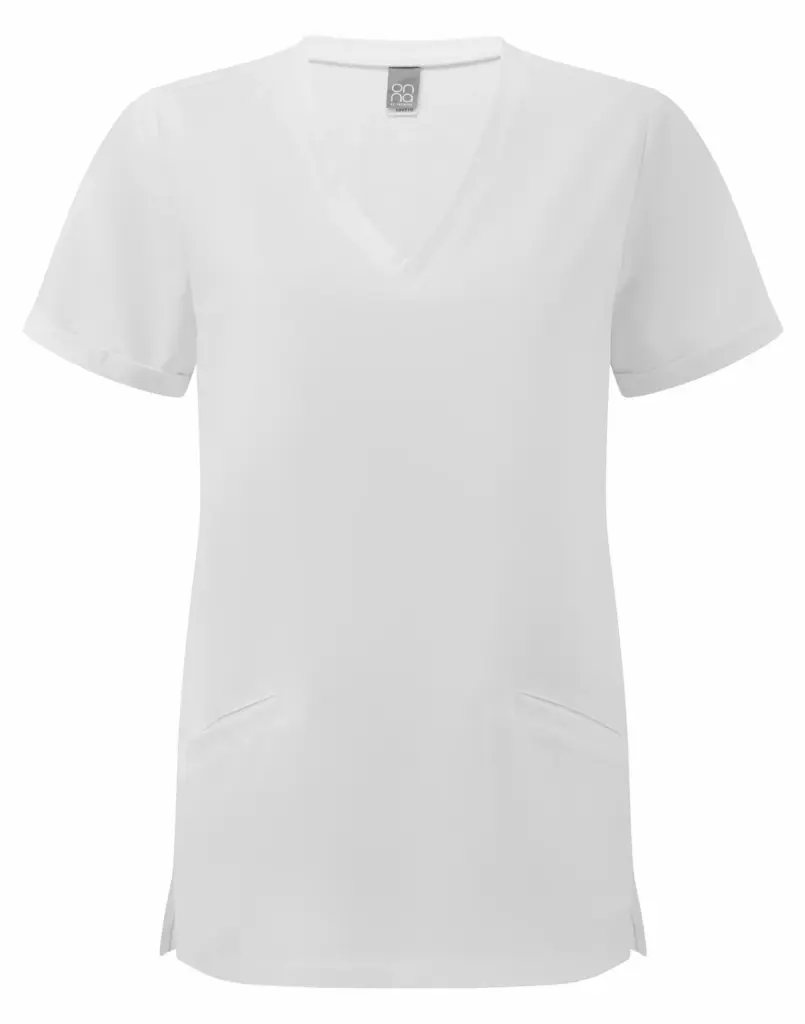 Stretch tuniek met korte mouwen voor dames, vital white — productfoto 9
