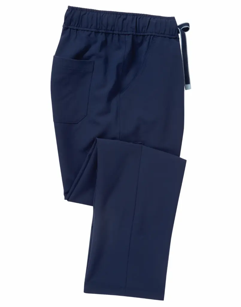 PS_NN500-S_NAVY - Hidalgo-werbeartikel Stretch cargobroek voor heren, navy — productfoto 9