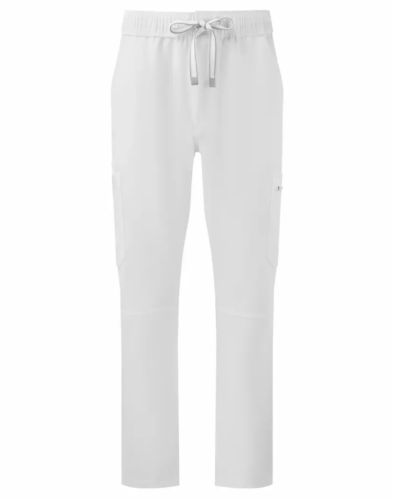 PS_NN500_VITALWHITE - Hidalgo-werbeartikel Stretch cargobroek voor heren, vital white — productfoto 10