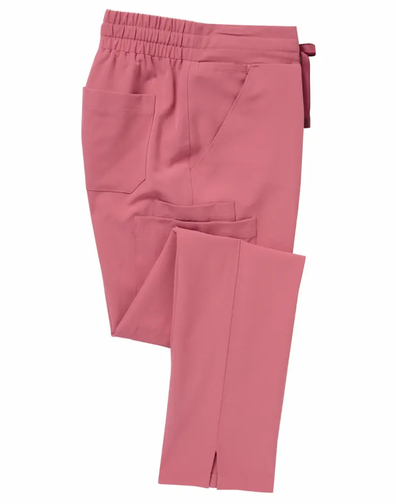 Stretch cargobroek voor dames, calm pink — productfoto 6