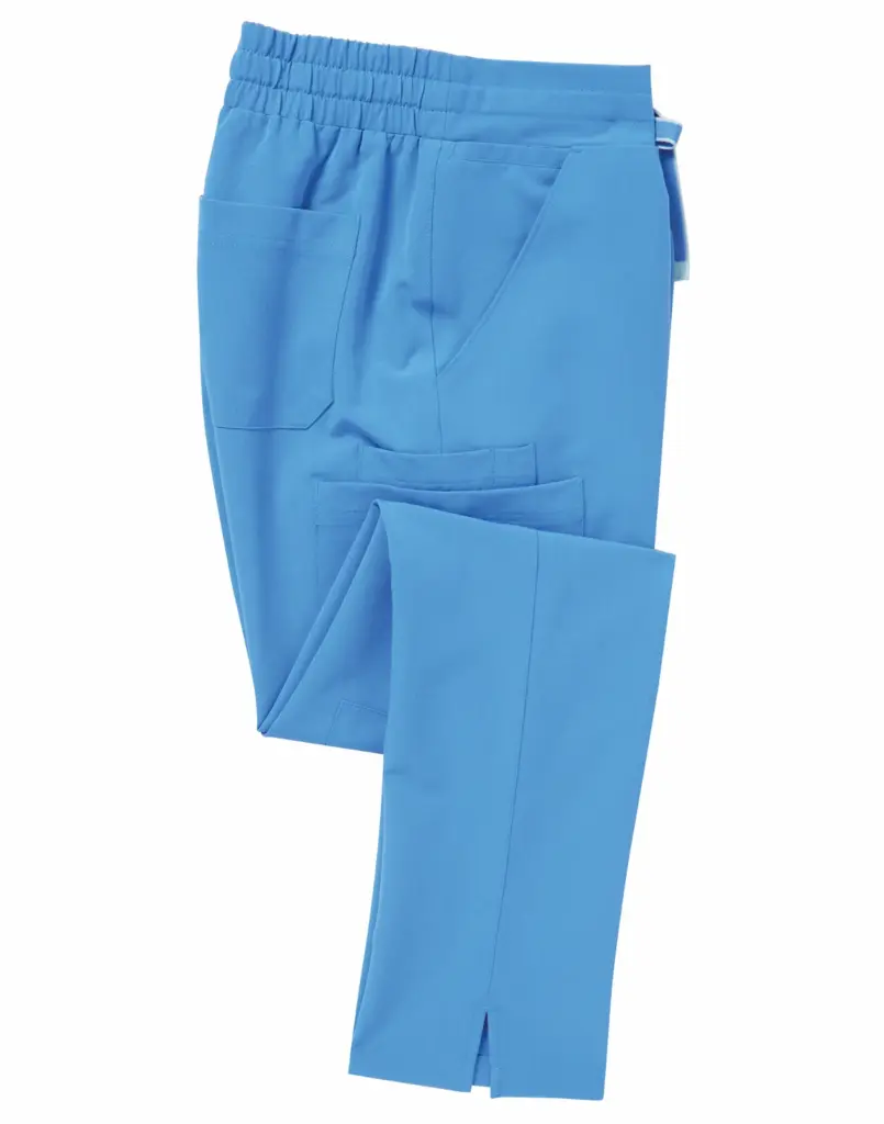 Stretch cargobroek voor dames, ceil blue — productfoto 7