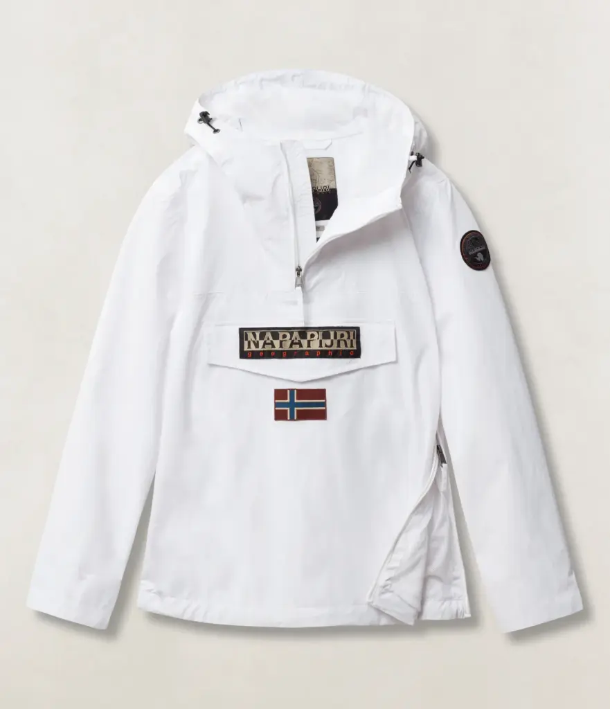 Windbreaker met capuchon RAINFOREST, bright white
