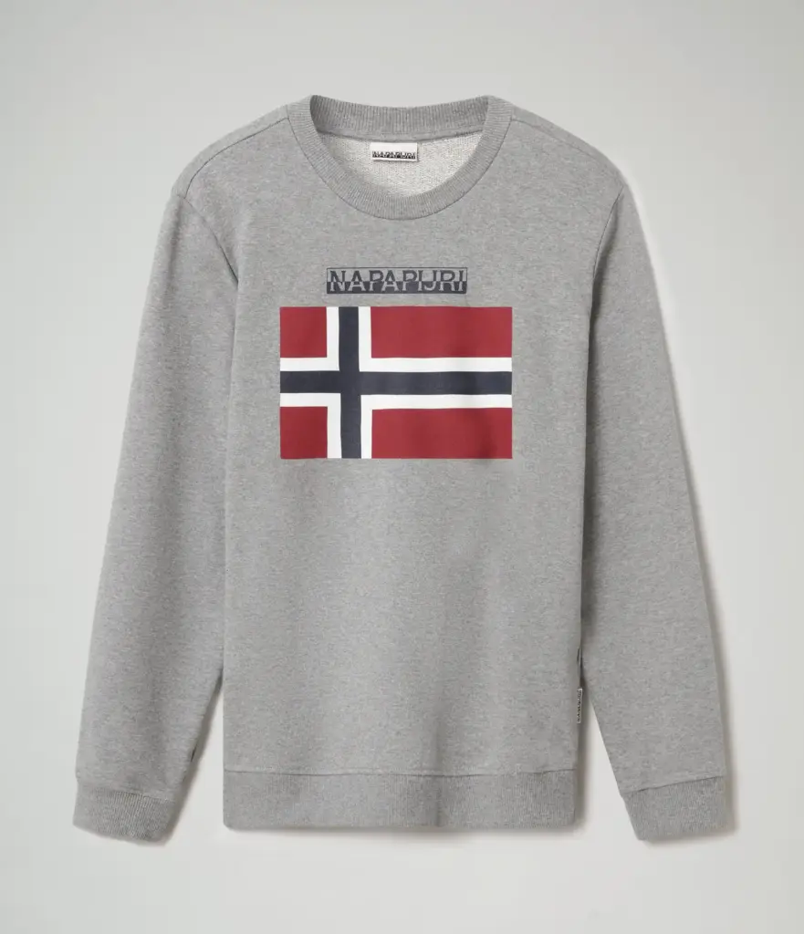 Bellyn C sweater ronde hals, medium grey melange — productfoto 4