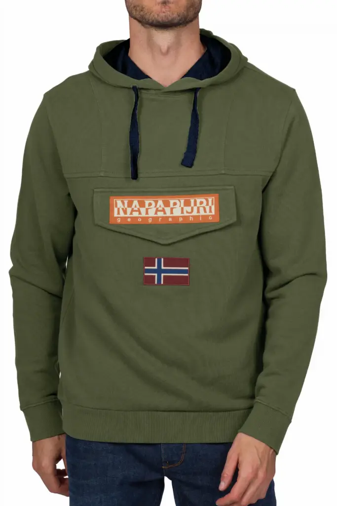 Burgee SUM 3 sweater met capuchon, caper — productfoto 3