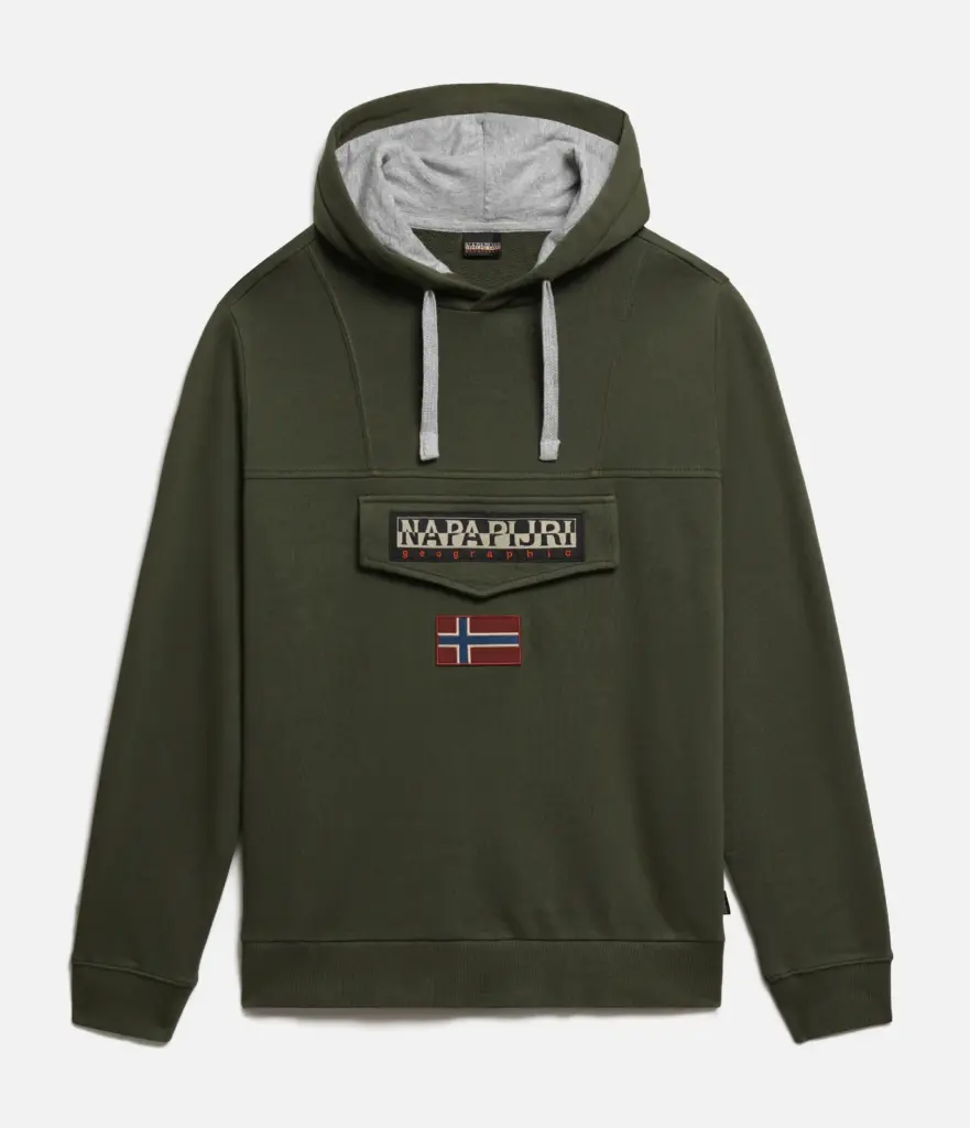 Burgee SUM 3 sweater met capuchon, green depths — productfoto 4