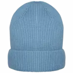 Ecologische uniseks muts van merinoswol, cool blue — productfoto 3