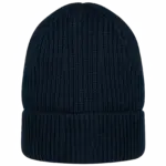 Ecologische uniseks muts van merinoswol, navy blue — productfoto 6