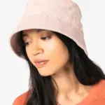 Ecologische uniseks bucket hat in badstof — productfoto 2