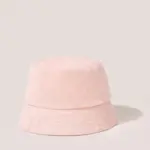 Ecologische uniseks bucket hat in badstof — productfoto 4