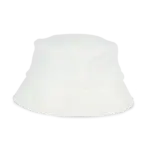 Ecologische uniseks bucket hat in badstof, ivory — productfoto 6