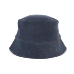 Ecologische uniseks bucket hat in badstof, navy blue — productfoto 8