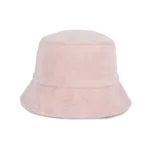Ecologische uniseks bucket hat in badstof, petal rose — productfoto 9
