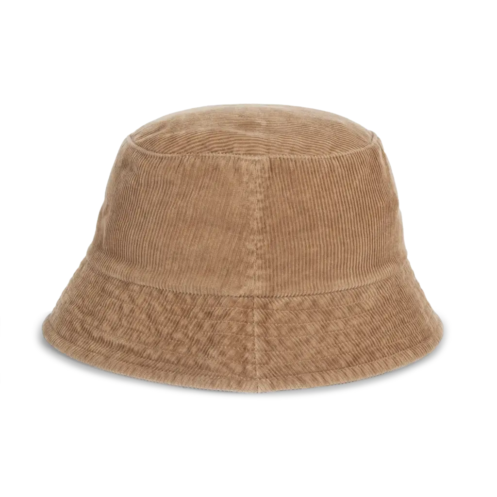 PS_NS019-S_DARKCAMEL - Hidalgo-werbeartikel Ecologische uniseks ribfluwelen hoed, dark camel — productfoto 5