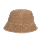 Ecologische uniseks ribfluwelen hoed, dark camel — productfoto 5