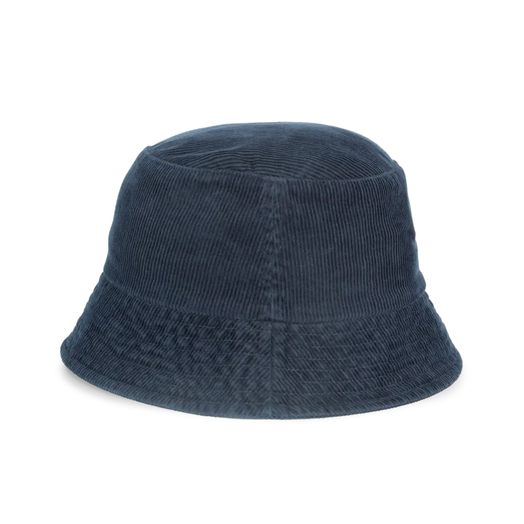 PS_NS019-S_NAVYBLUE - Hidalgo-werbeartikel Ecologische uniseks ribfluwelen hoed, navy blue — productfoto 7