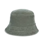 Ecologische uniseks ribfluwelen hoed, organic khaki — productfoto 9