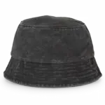 PS_NS020_WASHEDBLACK - Hidalgo Ecologische verwassen uniseks bob, washed black — productfoto 8