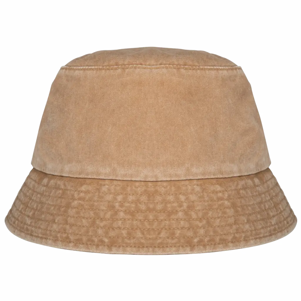 PS_NS020_WASHEDDARKCAMEL - Hidalgo Ecologische verwassen uniseks bob, washed dark camel — productfoto 10