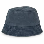 PS_NS020_WASHEDNAVYBLUE - Hidalgo Ecologische verwassen uniseks bob, washed navy blue — productfoto 12