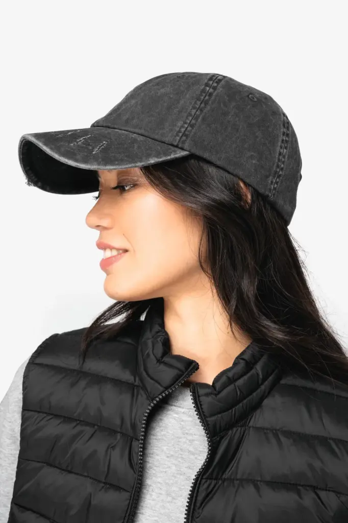 Ecologische uniseks pet met verwassen look — productfoto 3