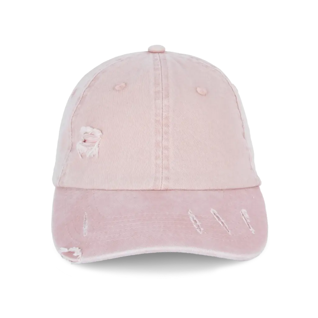 Ecologische uniseks pet met verwassen look, washed petal rose — productfoto 7