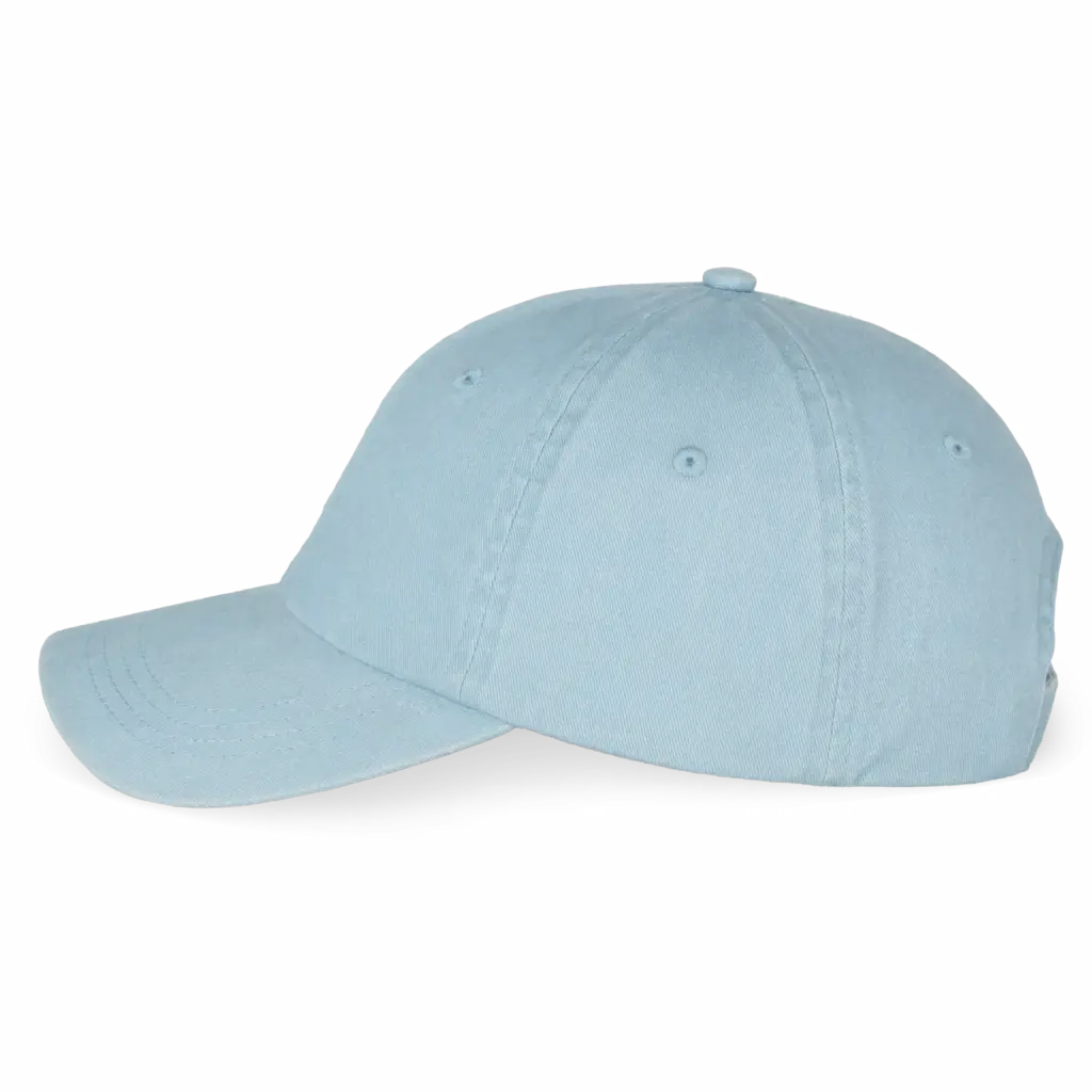 Ecologische verwassen pet uniseks, washed aquamarine — productfoto 7