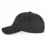 Ecologische verwassen pet uniseks, washed black — productfoto 8