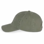 Ecologische verwassen pet uniseks, washed organic khaki — productfoto 13