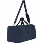 Ecologische vintage reistas, washed navy blue — productfoto 4
