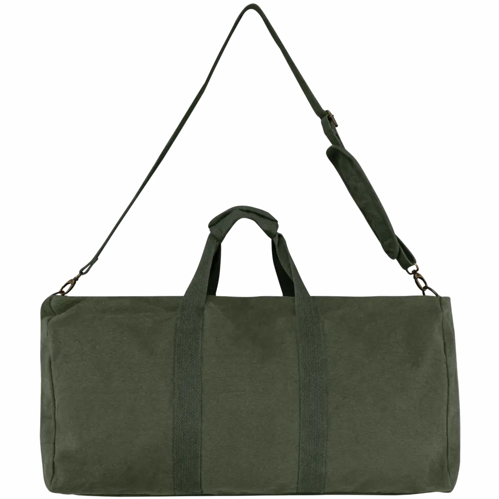 PS_NS102_WASHEDORGANICKHAKI - Katoenendraagtassen Ecologische vintage reistas, washed organic khaki — productfoto 6