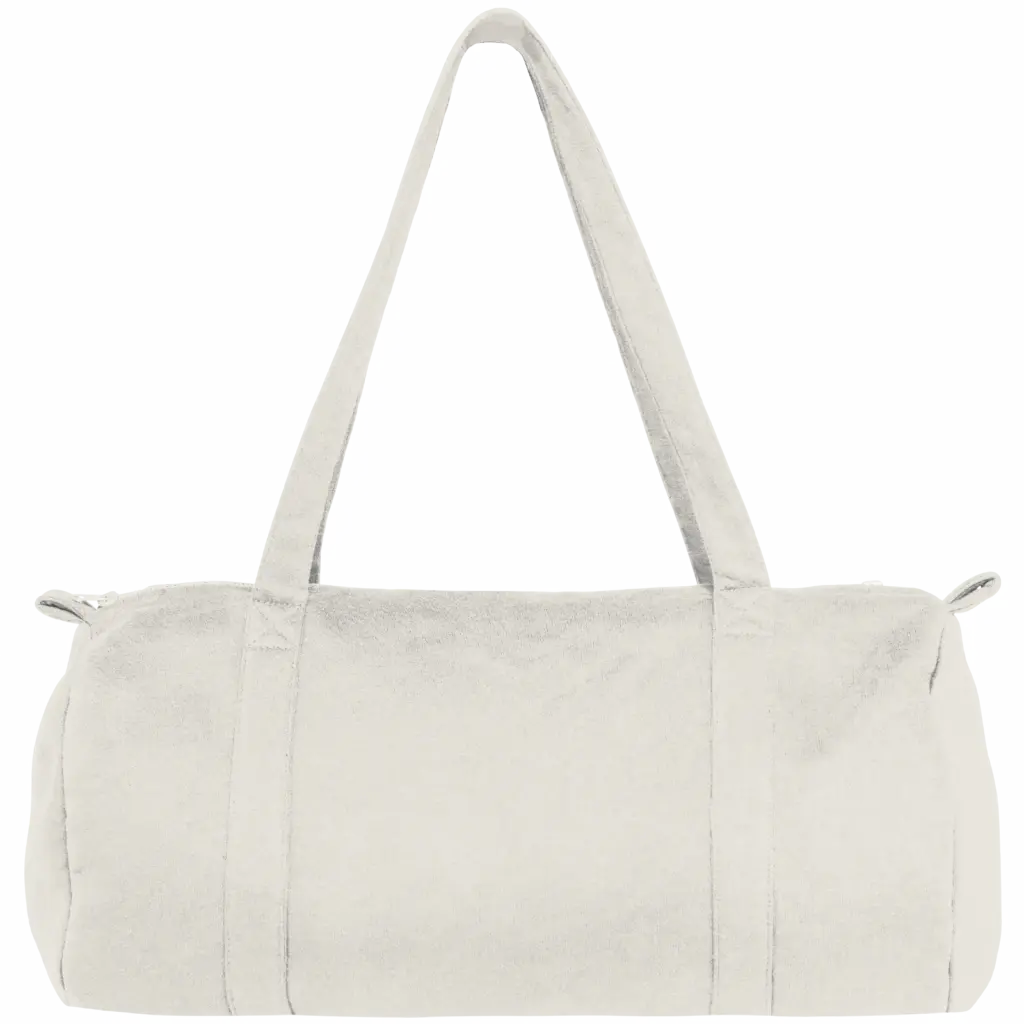 Duffeltas van fleece, ivory — productfoto 10