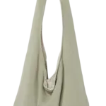 Schoudertas van fleece, almond green — productfoto 5