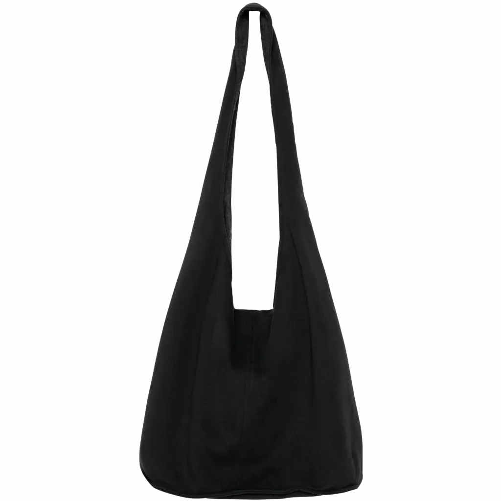 PS_NS107_BLACK - Katoenendraagtassen Schoudertas van fleece, black — productfoto 6