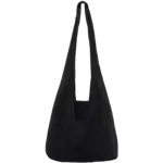 PS_NS107_BLACK - Katoenendraagtassen Schoudertas van fleece, black — productfoto 6