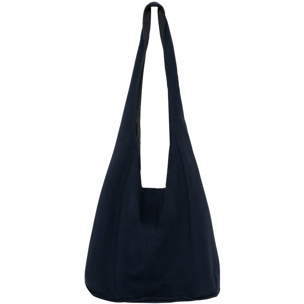 PS_NS107_NAVYBLUE - Katoenendraagtassen Schoudertas van fleece, navy blue — productfoto 9
