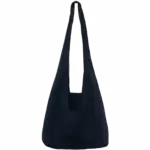 PS_NS107_NAVYBLUE - Katoenendraagtassen Schoudertas van fleece, navy blue — productfoto 9