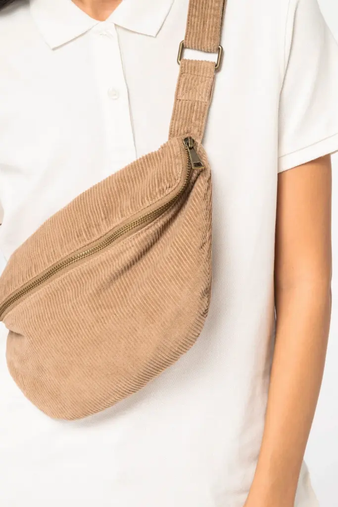 Ecologisch verwassen heuptasje van ribfluweel — productfoto 3