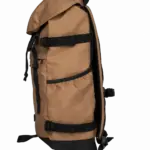 PS_NS109-S_DARKCAMEL-BLACK - Hidalgo Ecologische uniseks rugzak, dark camel / black — productfoto 6