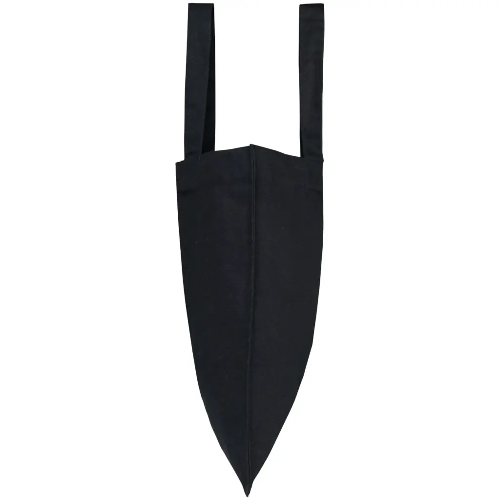 PS_NS121-S_BLACK - Katoenendraagtassen Lange ecologische shopper, black — productfoto 3
