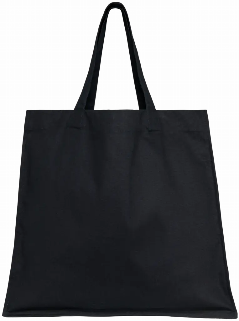Lange ecologische shopper, black — productfoto 4